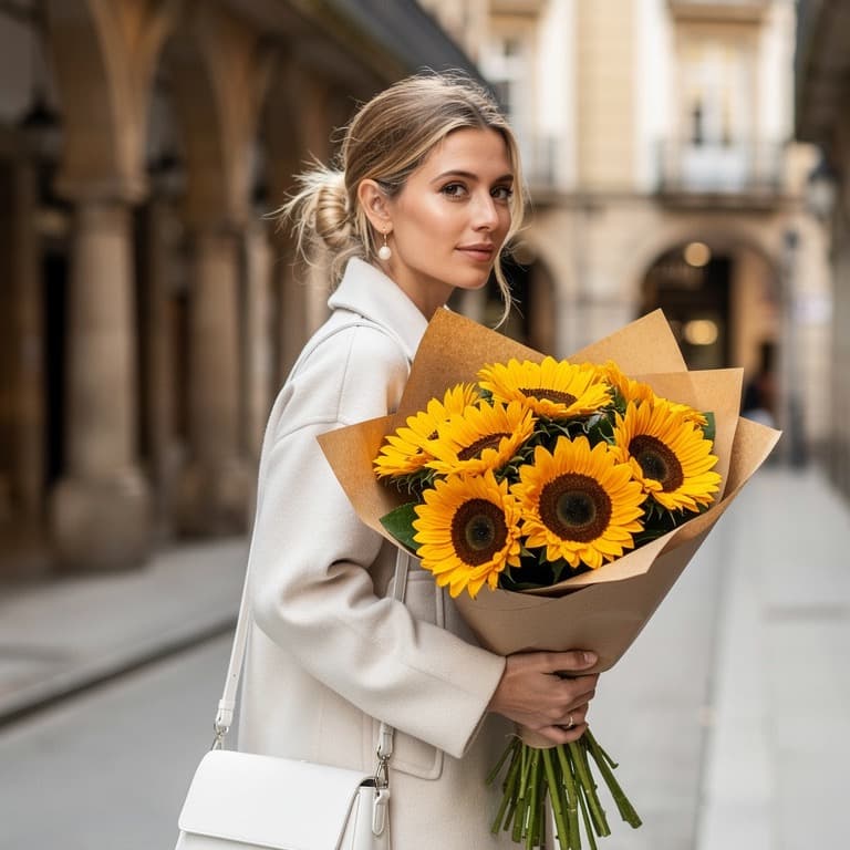 comprar girasoles de mercado en Gijón, Oviedo y Avilés