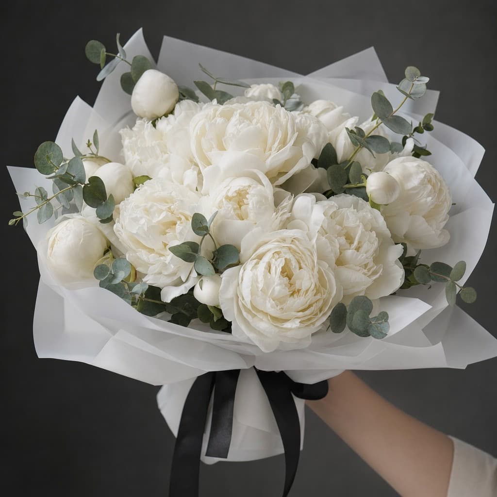 comprar peonías blancas en Gijón, Oviedo y Avilés