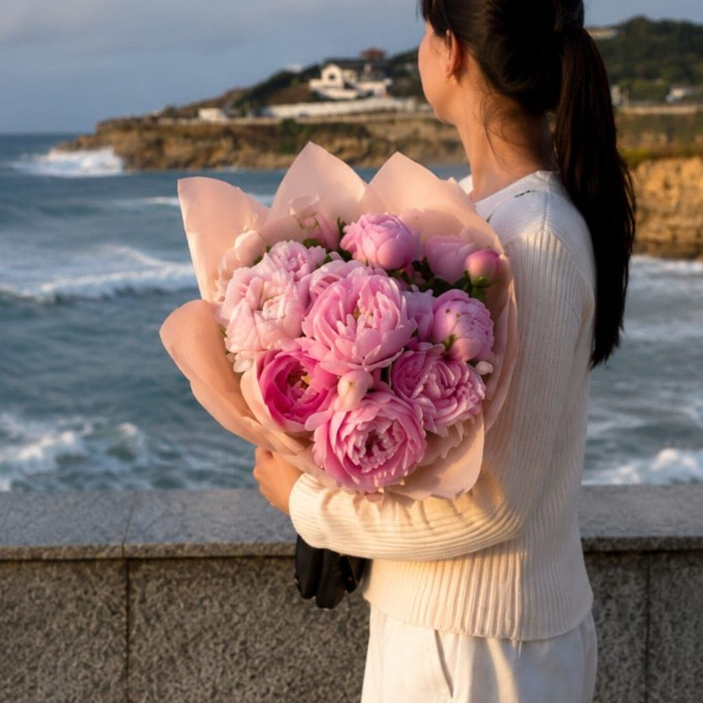 comprar peonías rosa en Gijón, Oviedo y Avilés