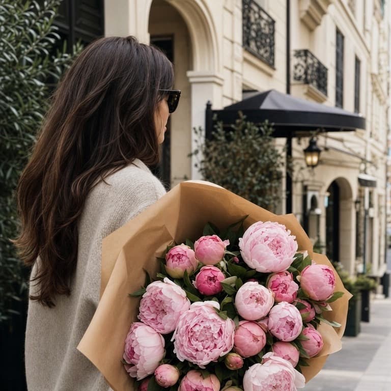 comprar peonías rosa de paseo en Gijón, Oviedo y Avilés