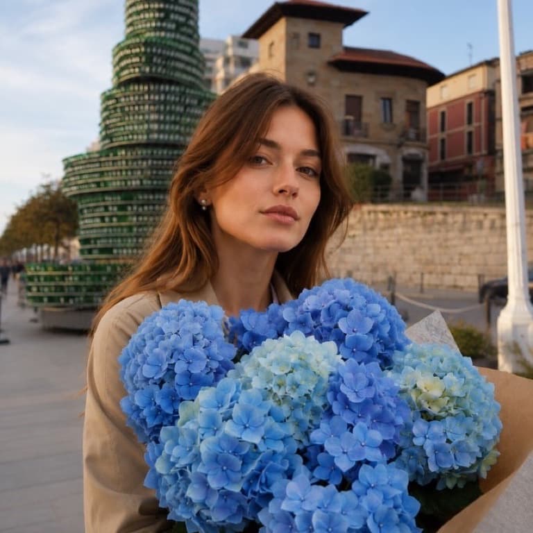 comprar hortensias azul cielo en Gijón, Oviedo y Avilés